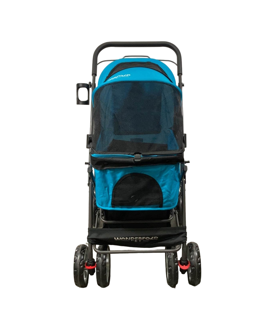  Wonderfold Pet Stroller, Aqua Blue