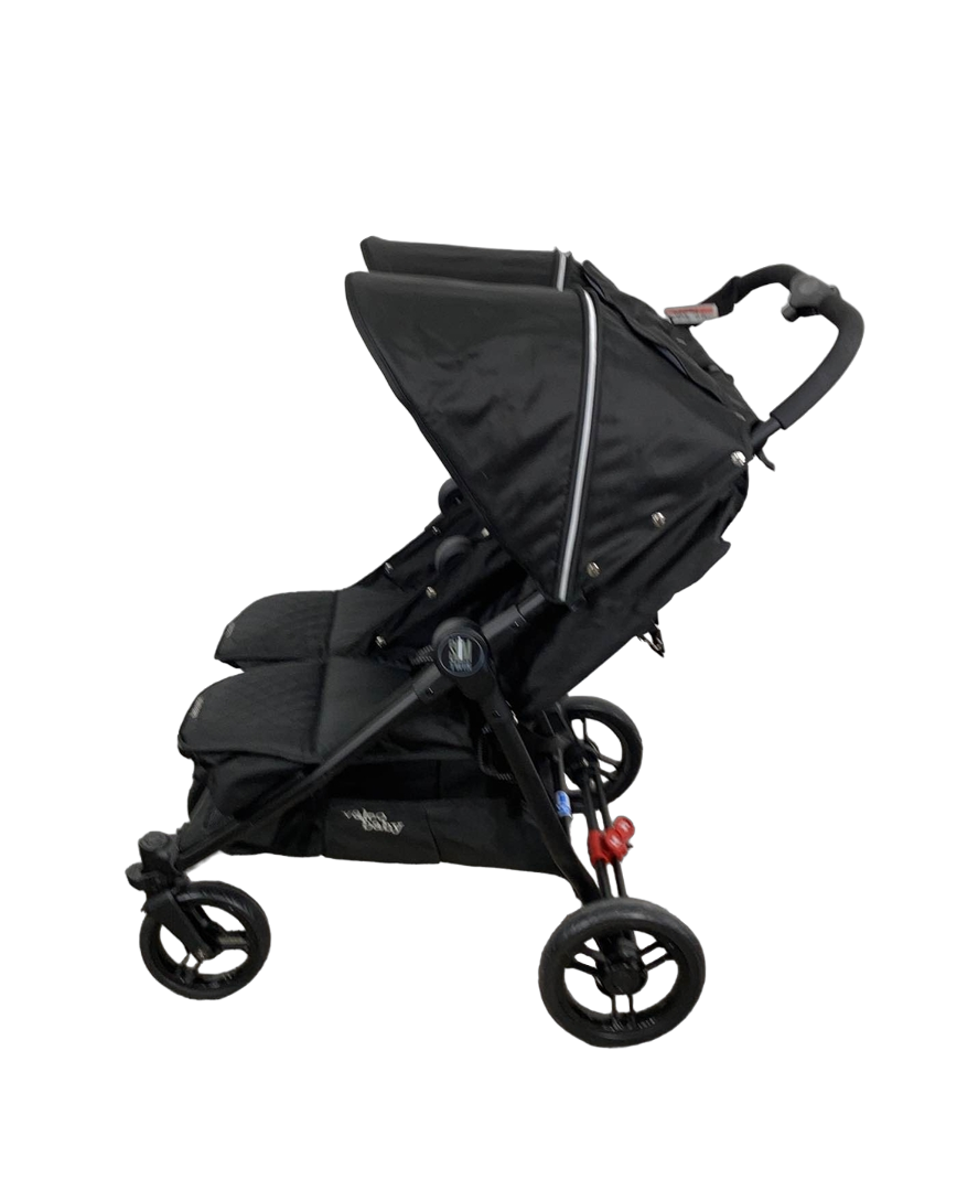  Valco Baby Slim Twin Stroller, Licorice Black, 2022