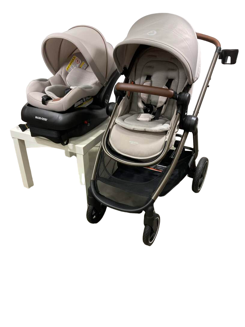  Maxi-Cosi Zelia2 Luxe Travel System, 2023, New Hope Tan