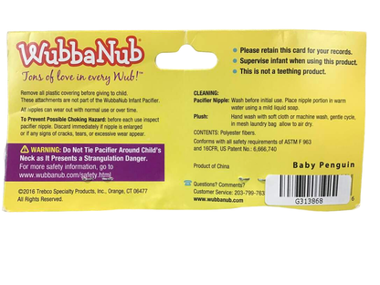  WubbaNub Pacifier, Baby Penguin