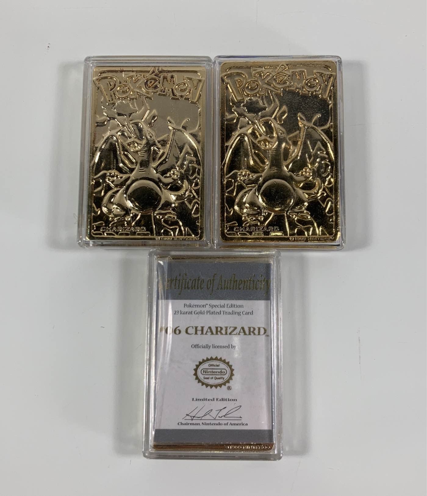  BUNDLE Special Edition Pokémon 23 Karat Gold Plated Trading Cards