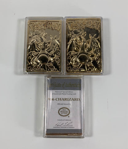  BUNDLE Special Edition Pokémon 23 Karat Gold Plated Trading Cards