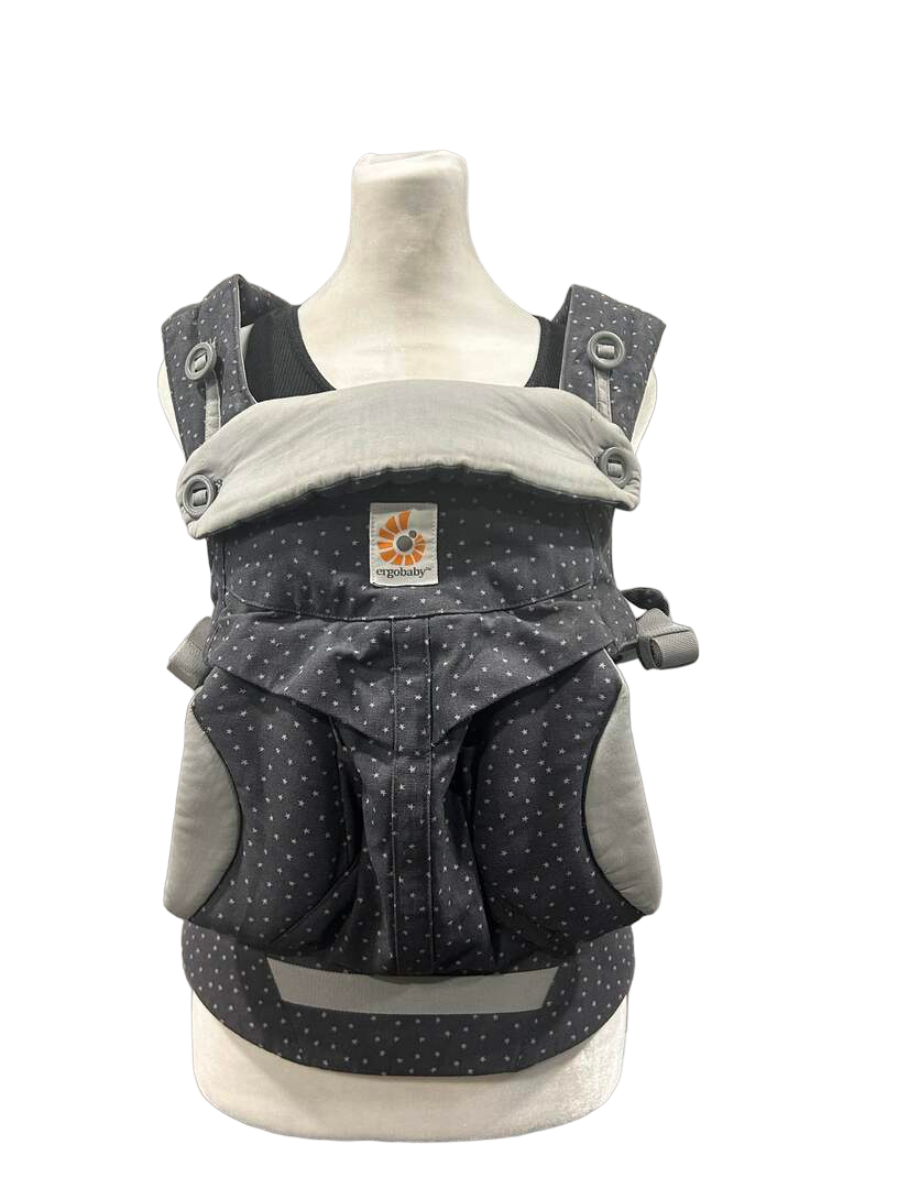 Ergobaby 360 All Positions Cotton Baby Carrier, Starry Sky, With Easy Snug Insert