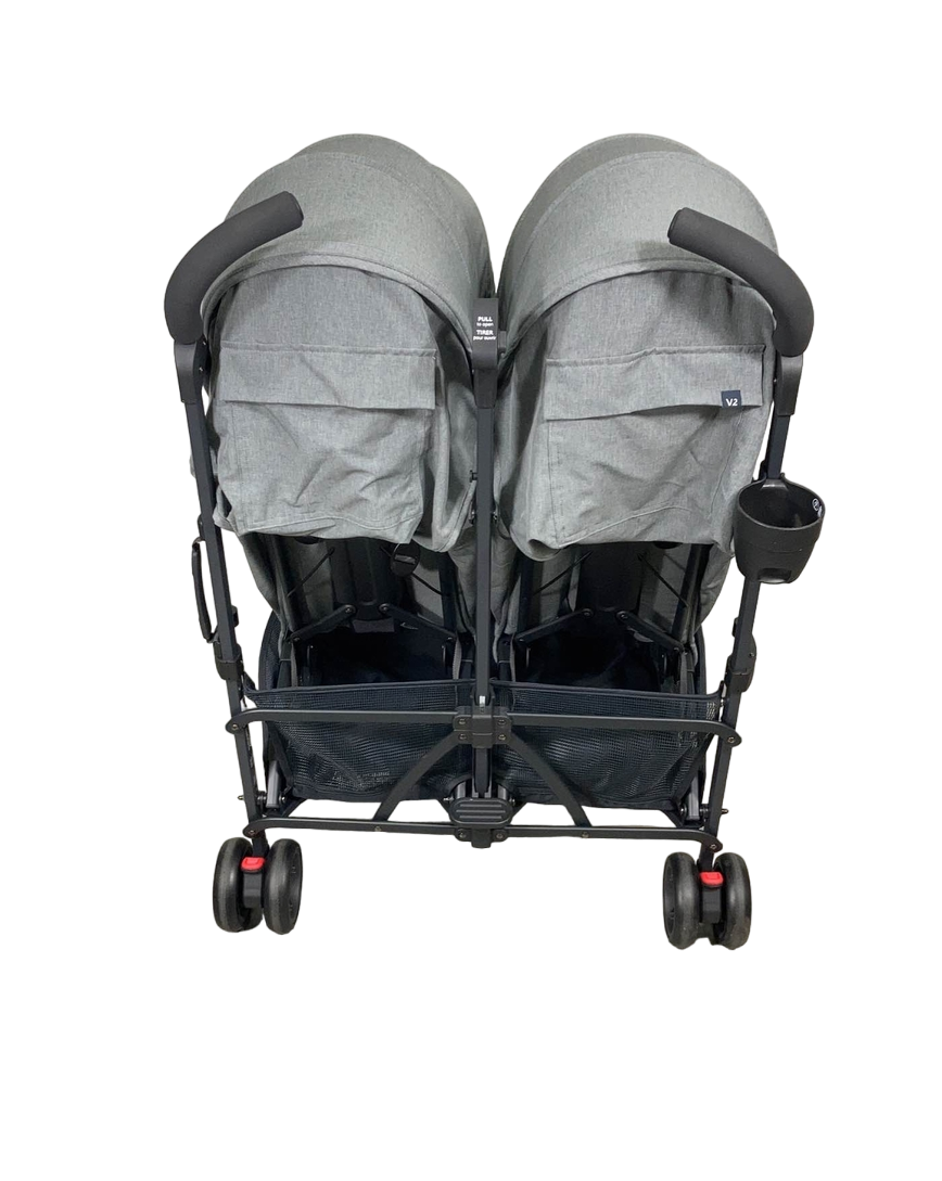  UPPAbaby G-Link V2 Double Stroller, 2022, Greyson (Charcoal Melange)