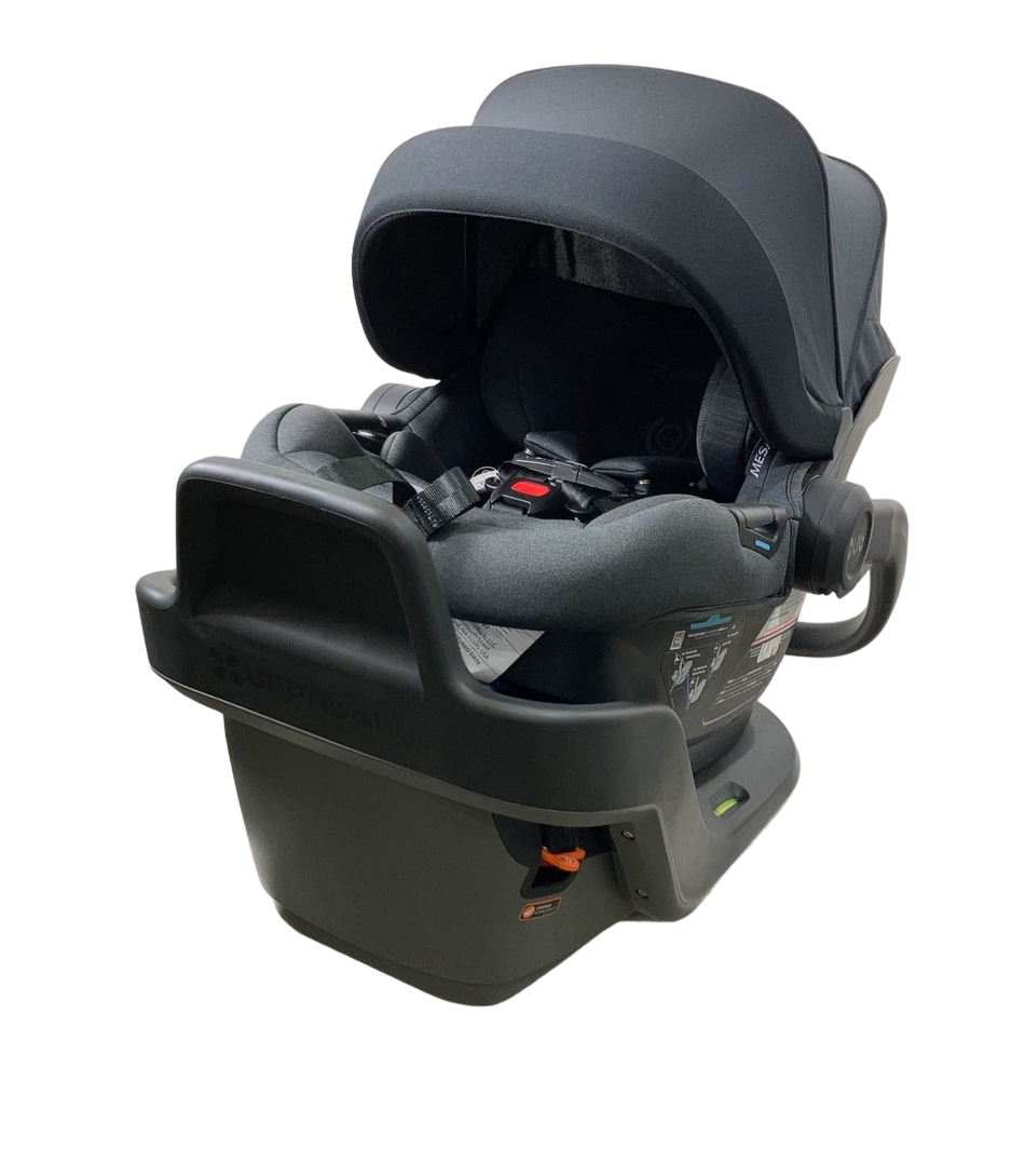  UPPAbaby MESA MAX Infant Car Seat And Base, 2023, DualTech Jake (Black)
