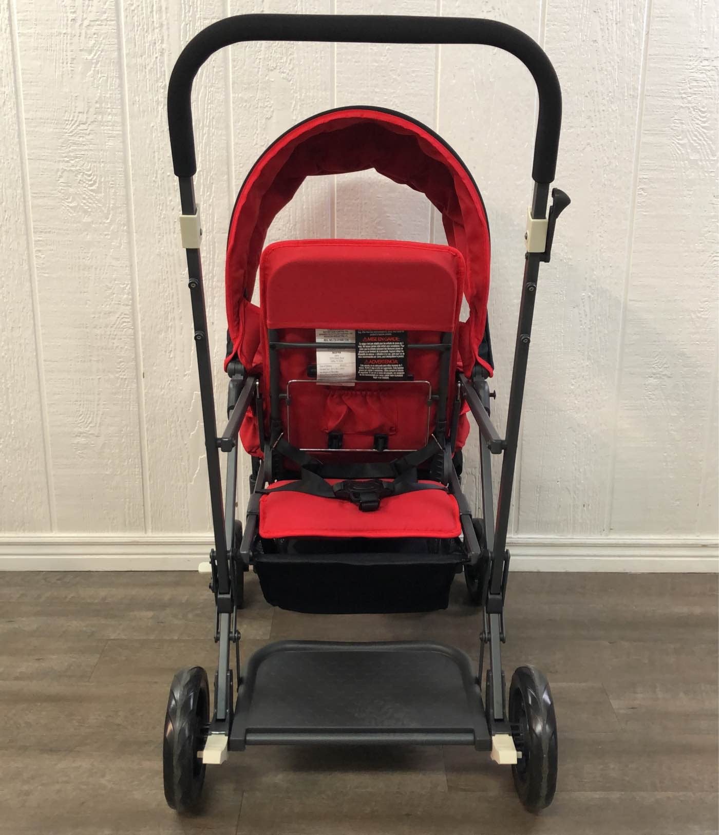  Joovy Caboose Graphite Stand-On Tandem Stroller, Red 2021