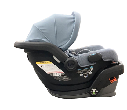  UPPAbaby MESA V2 Infant Car Seat, 2023, Gregory (Blue Melange Merino Wool)