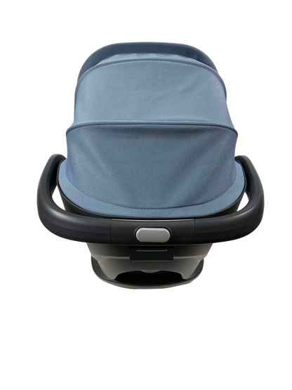  UPPAbaby MESA V2 Infant Car Seat, Gregory (Blue Melange Merino Wool), 2023