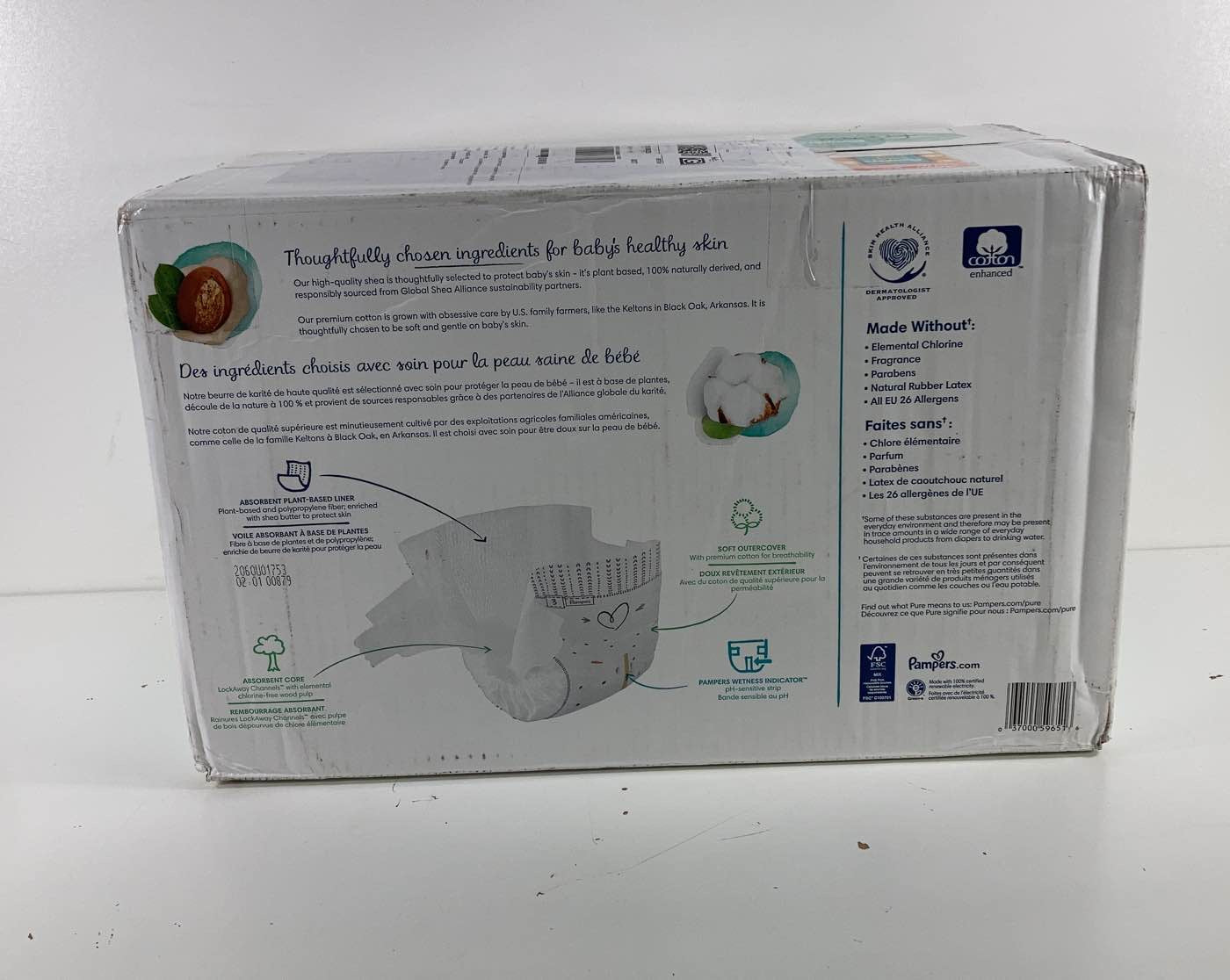  Pampers Pure Protection Diapers, Size 3, 116 Count