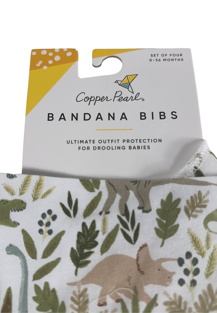  Copper Pearl Bandana Bibs 4-Pack, Rex