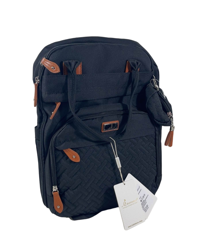  BabbleRoo Diaper Bag Backpack, Black
