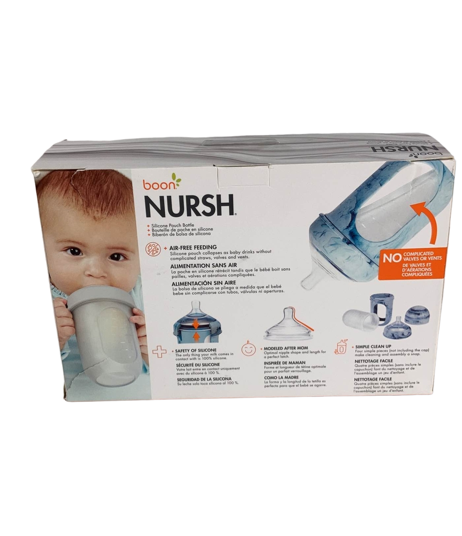  Boon Nursh Bottles 3 Pack, 8 Oz, Tie Dye