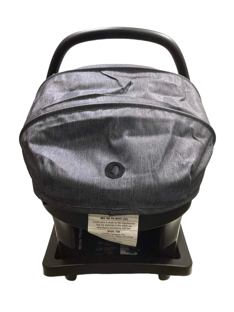  Evenflo Pivot Vizor Travel System, 2022, Chase Black
