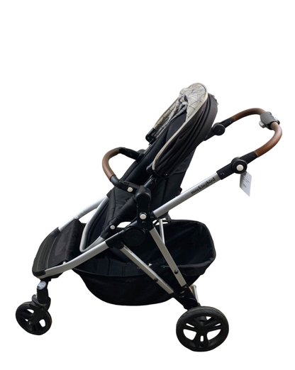 Mockingbird Single To Double Stroller With Accessories, 2021, Silver With Penny Leather, Windowpane, Black