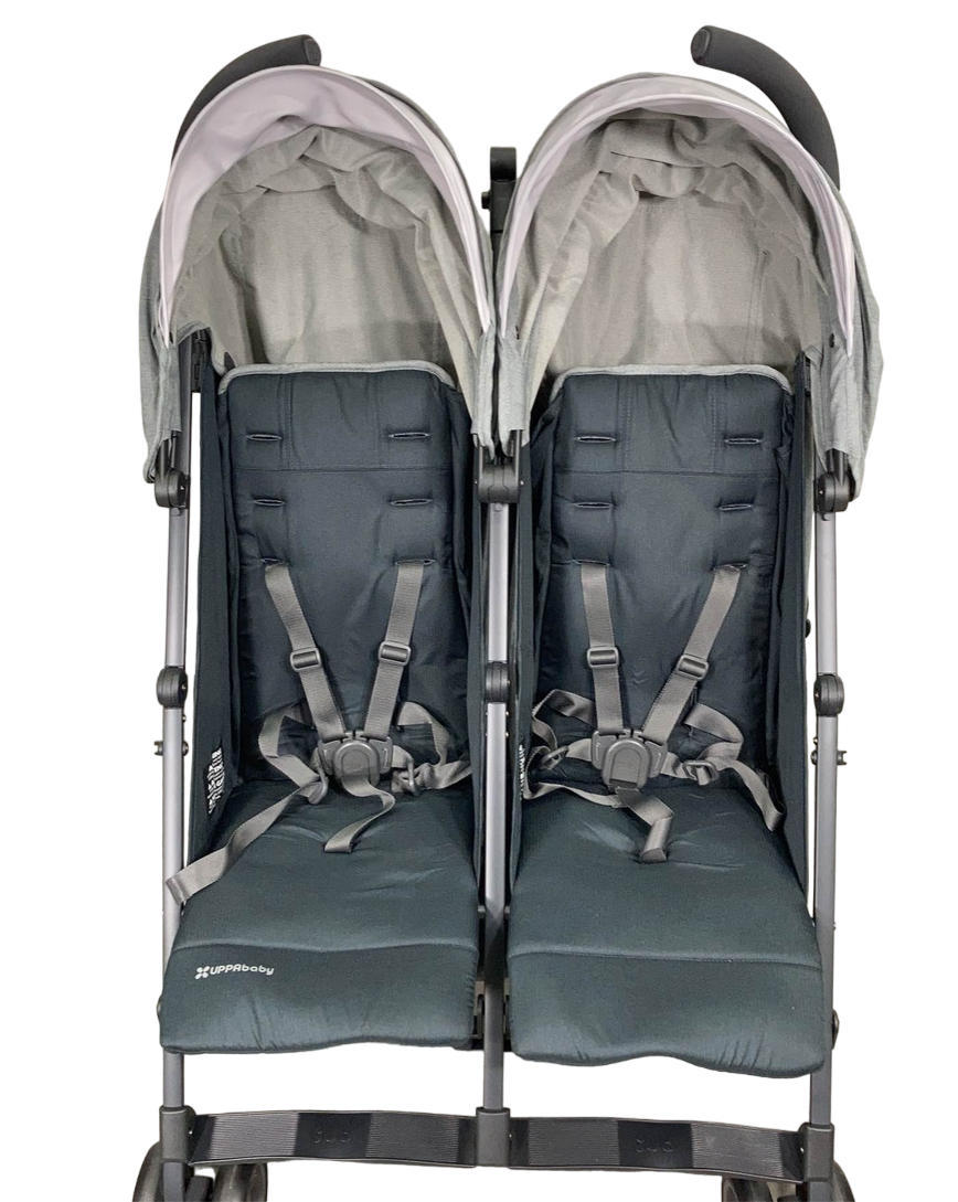  UPPAbaby G-Link V2 Double Stroller, 2022, Greyson (Charcoal Melange)
