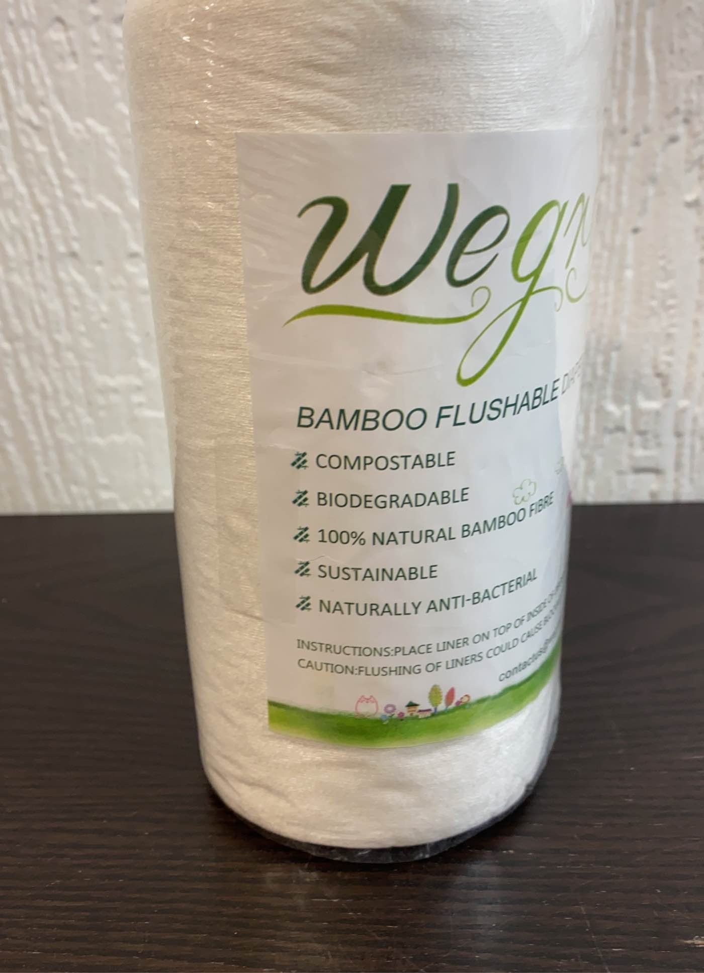  Wegreeco Bamboo Flushable Diaper Liners