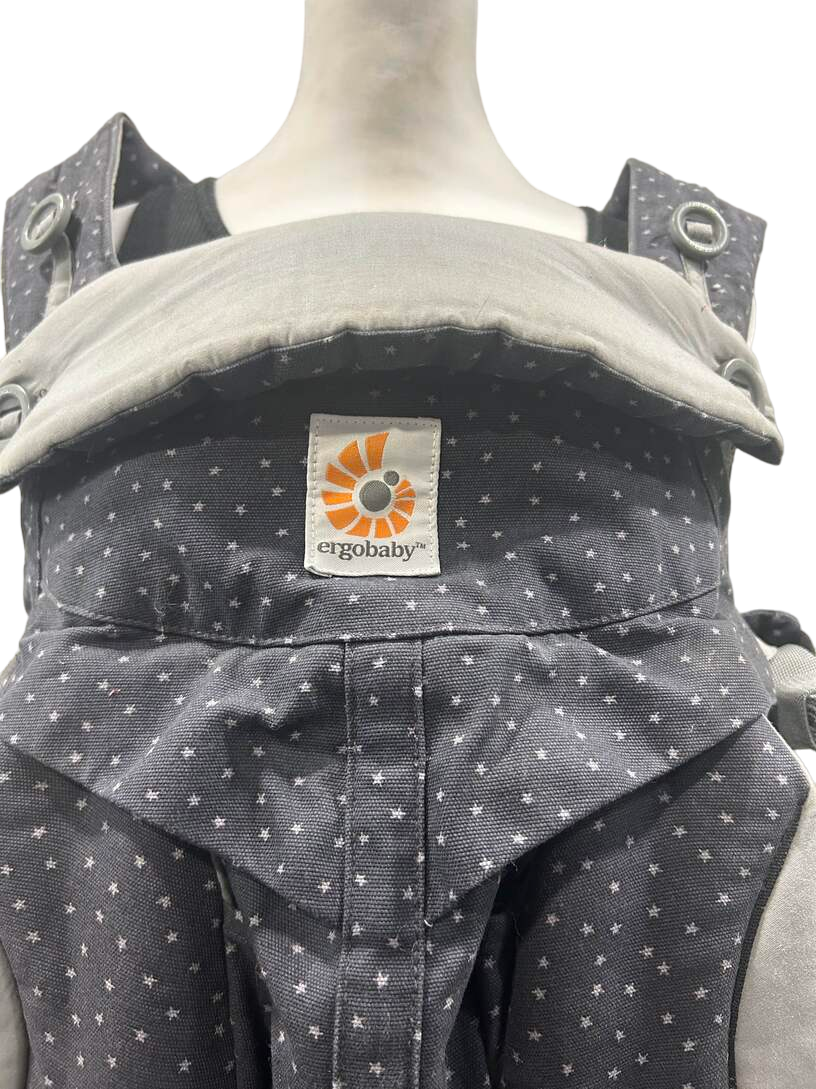  Ergobaby 360 All Positions Cotton Baby Carrier, Starry Sky, With Easy Snug Insert
