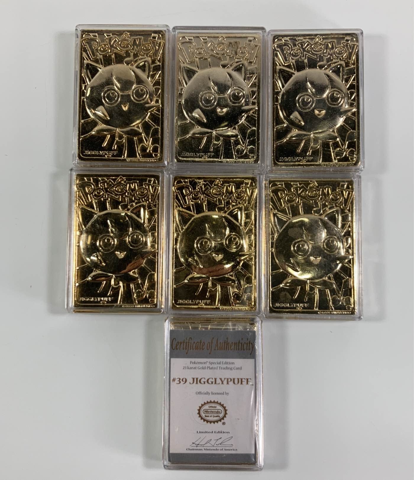  BUNDLE Special Edition Pokémon 23 Karat Gold Plated Trading Cards