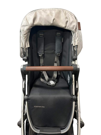  UPPAbaby VISTA V2 Double Stroller, 2020, Stella (Grey Brushed Melange)