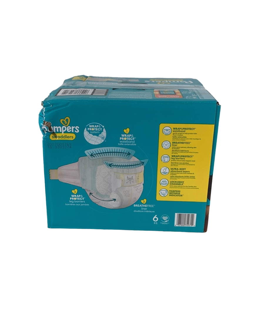  Pampers Swaddlers Diapers, Size 6