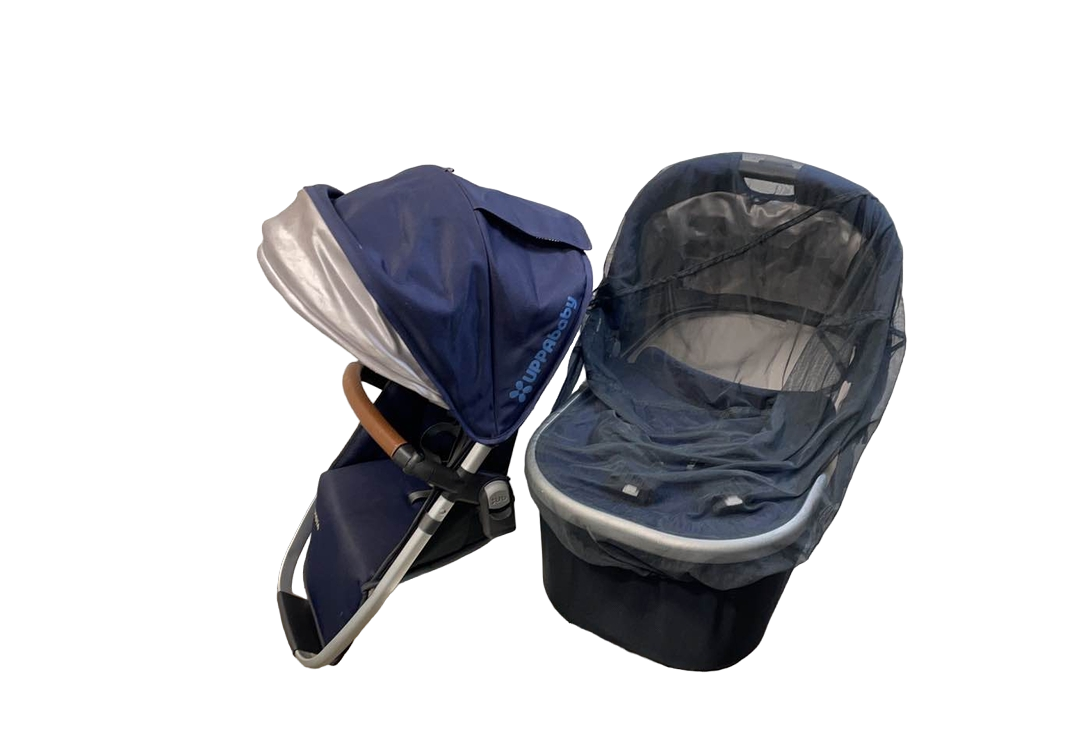  UPPAbaby VISTA Double Stroller, 2017, Taylor (Indigo)
