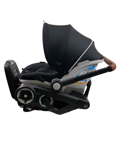  Evenflo Gold Shyft Dual Ride Infant Car Seat Stroller Combo, 2023, Onyx Black