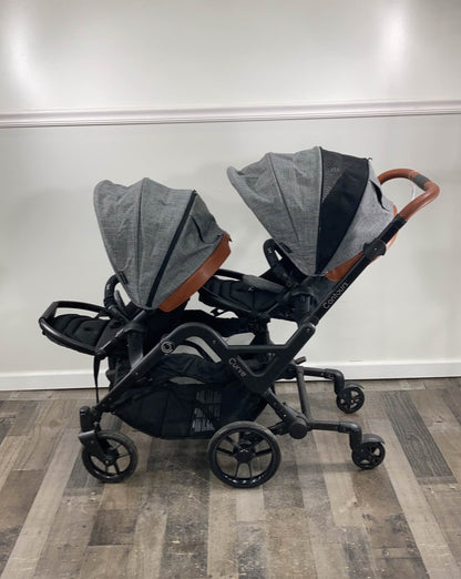  Contours Curve Double Stroller, 2020, Graphite Gray