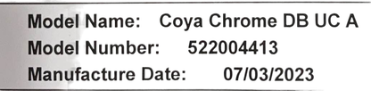  Cybex Coya, 2023, Chrome, Off White