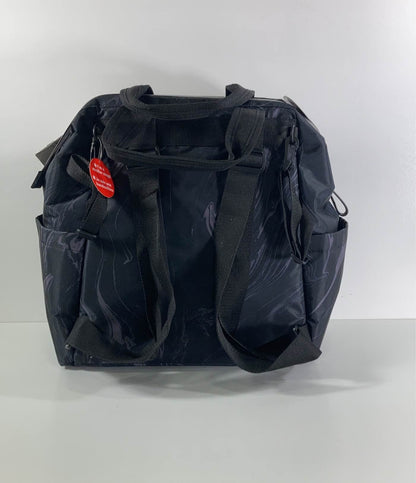  Skip Hop MainFrame Diaper Backpack, Black Marble