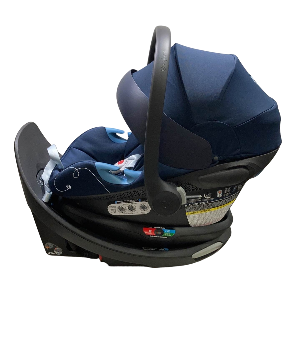  Cybex Aton G Swivel Infant Car Seat And Base, Ocean Blue