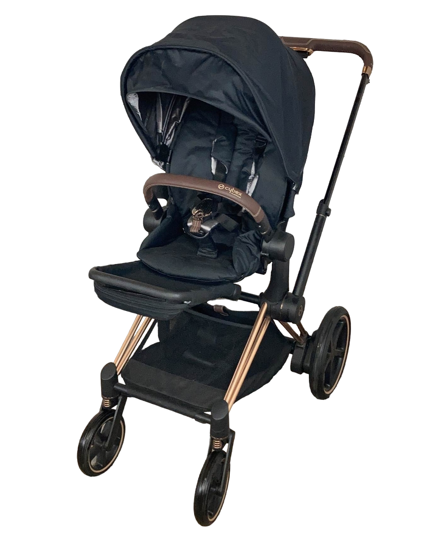  Cybex E-PRIAM Electric Stroller, Deep Black, (Charger Not Included)
