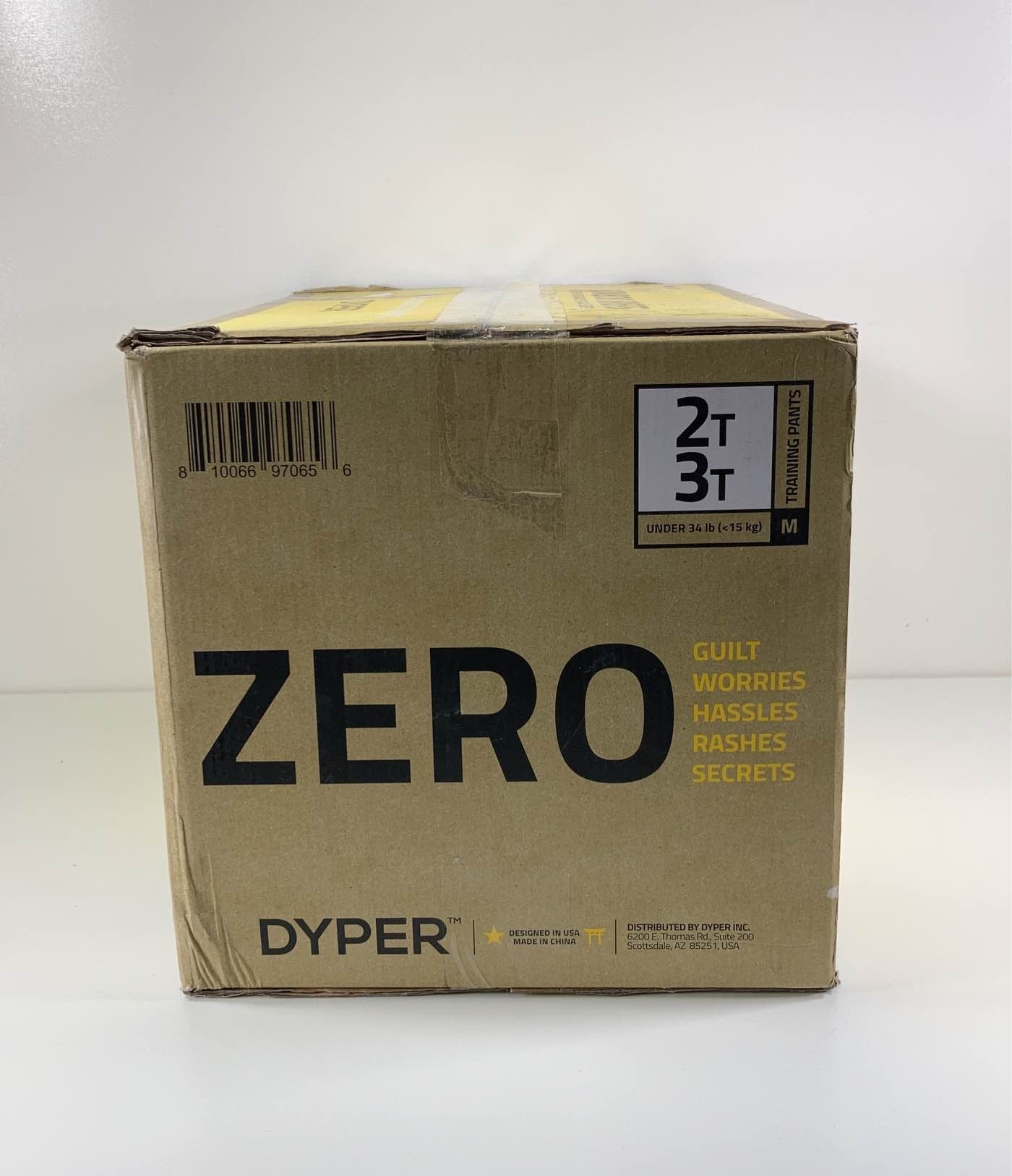  DYPER Bamboo Diaper Box, 2T / 3T, 104 Count
