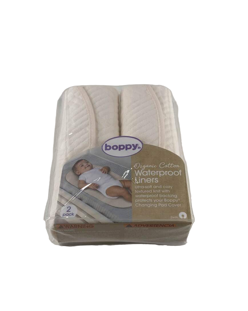  Boppy Organic Cotton Top Changing Pad Liners 2-Pack