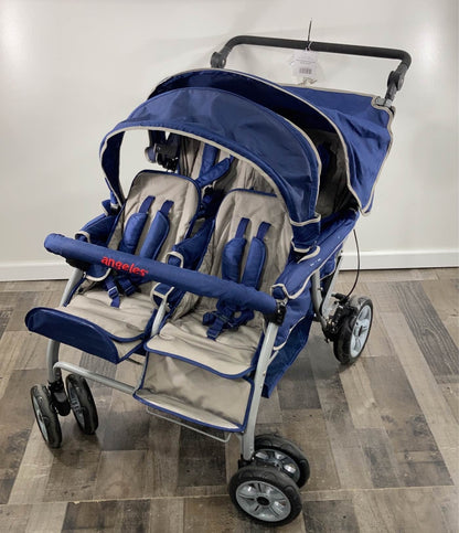  Angeles 4 Passenger Sure Stop Folding Bye-bye Stroller, 2017