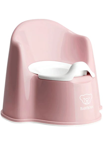  BabyBjorn Potty Chair, Powder Pink/White