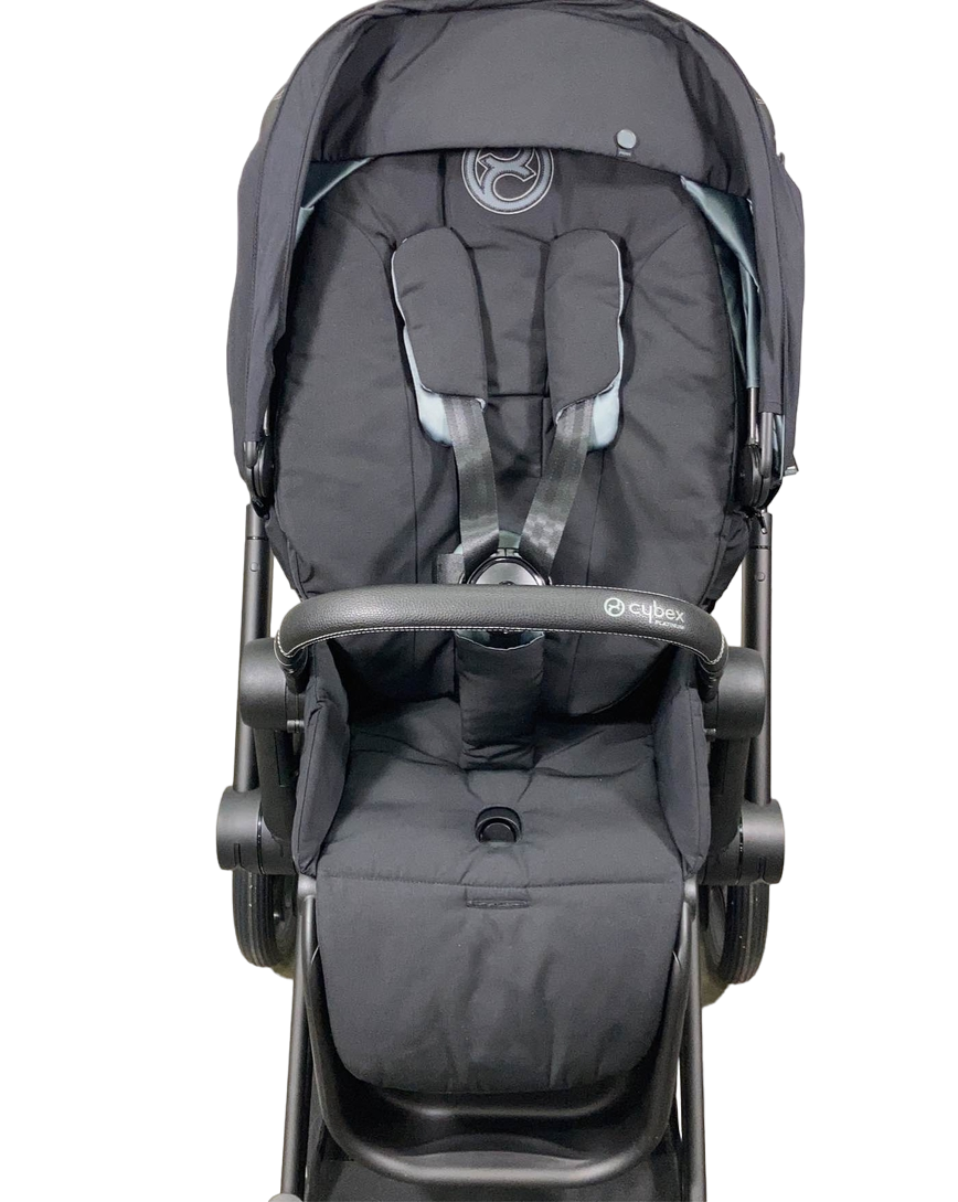  Cybex E-PRIAM Electric Stroller, Matte Black, Deep Black, 2021