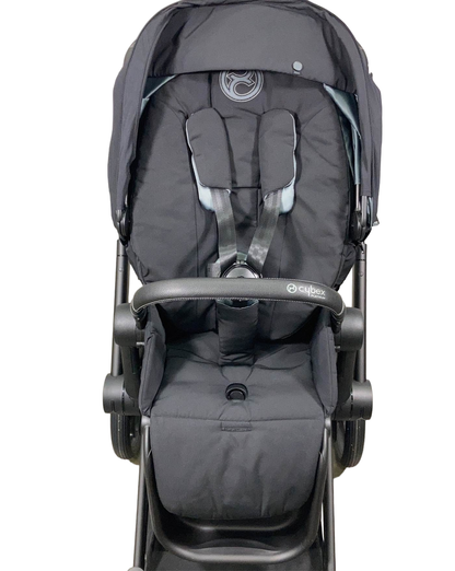  Cybex E-PRIAM Electric Stroller, Matte Black, Deep Black, 2021