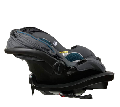  Evenflo LiteMax DLX Infant Car Seat With SafeZone Load Leg Base, Sawyer, 2023