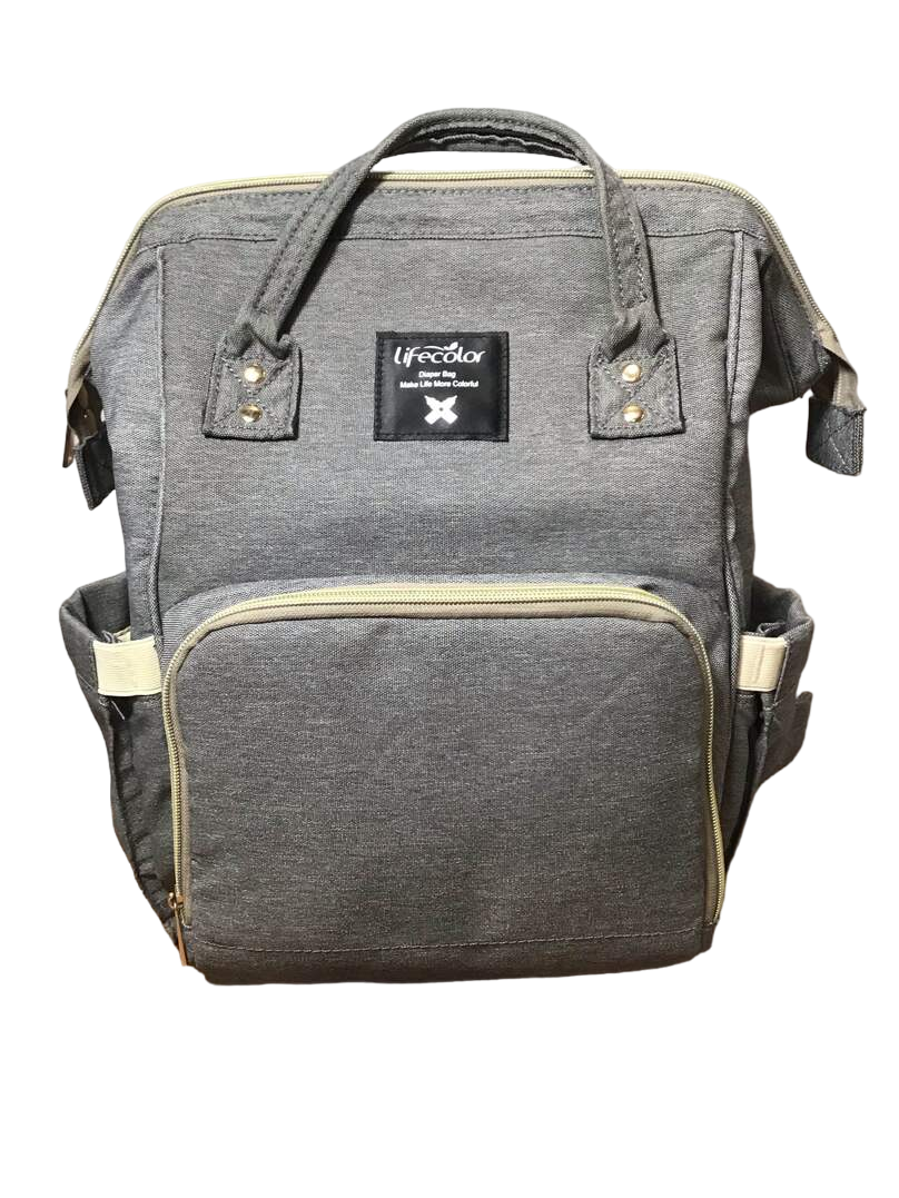  Lifecolor Diaper Backpack, Gray