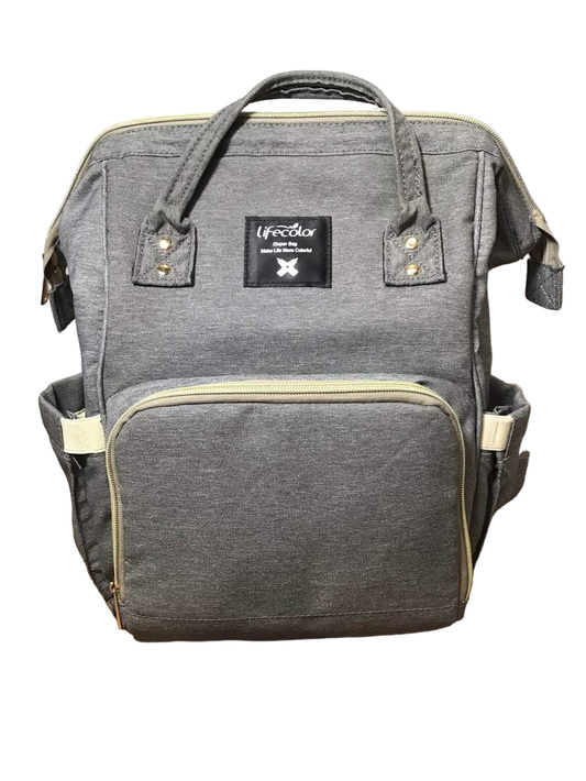  Lifecolor Diaper Backpack, Gray