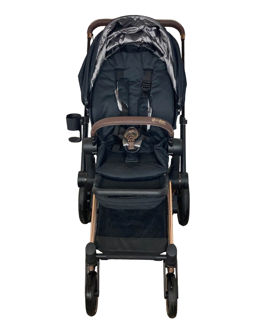  Cybex E-PRIAM Electric Stroller, Deep Black, (Charger Not Included)