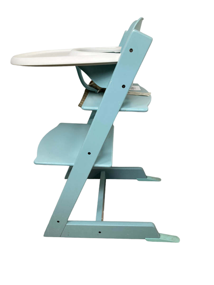  Stokke Tripp Trapp High Chair With Baby Set And Tray, Soft Mint, White