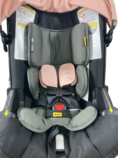  Doona Infant Car Seat & Stroller Combo, 2023, Blush Pink