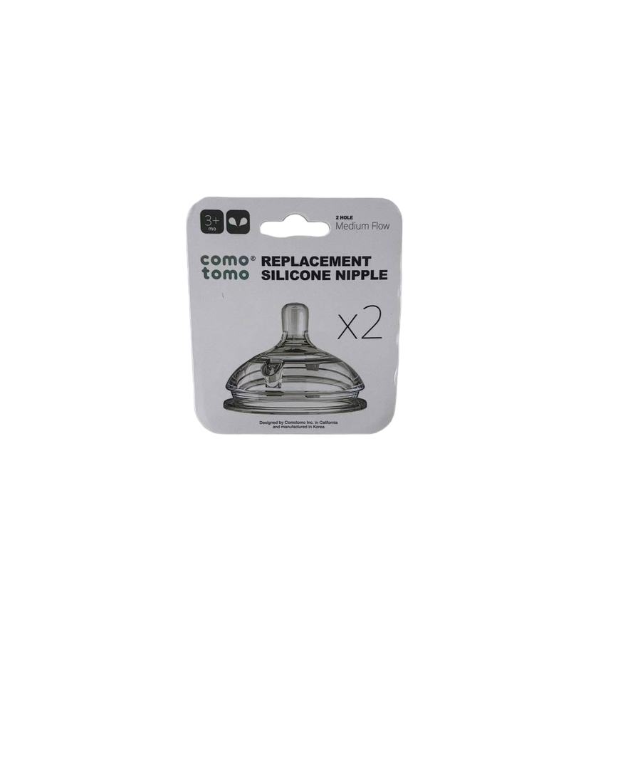  Comotomo Replacement Nipple Set, Medium Flow