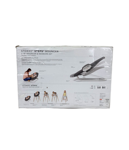  Stokke Steps Bouncer, Soft Sage Black Chassis