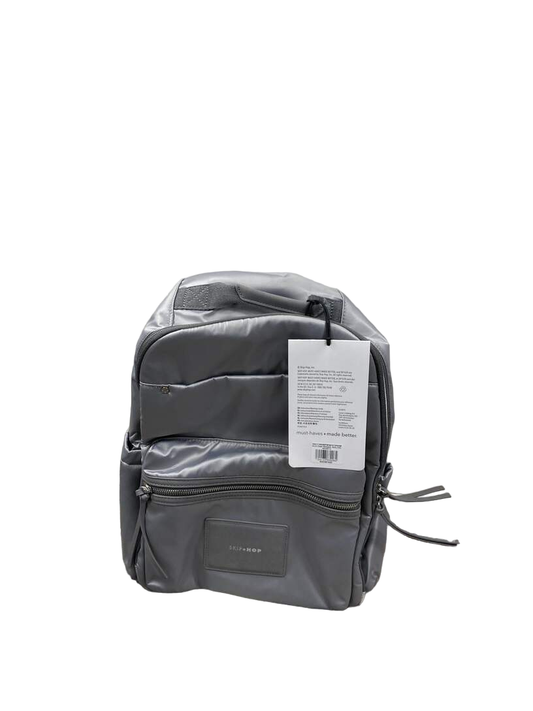  Skip Hop Skyler Backpack Diaper Bag, Shiny Grey