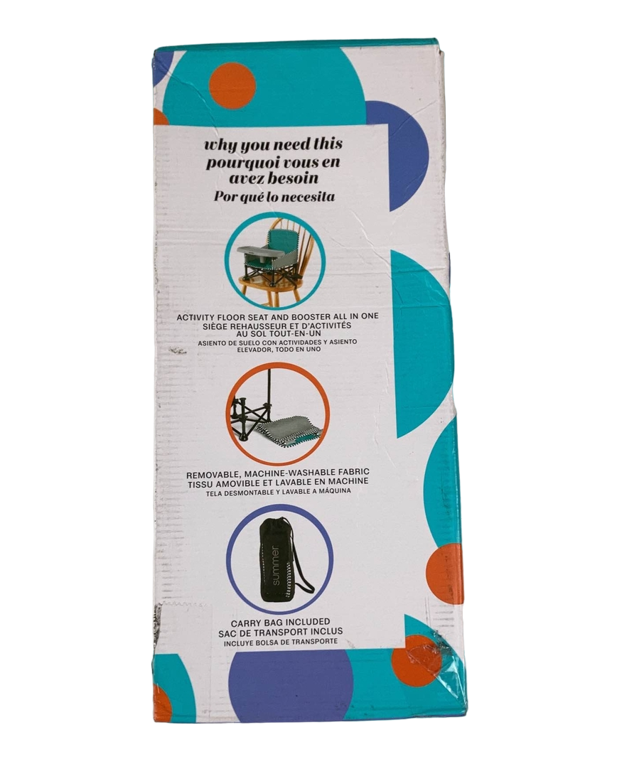  Summer Infant Pop 'n Sit Portable Booster, SE, Aqua Sugar