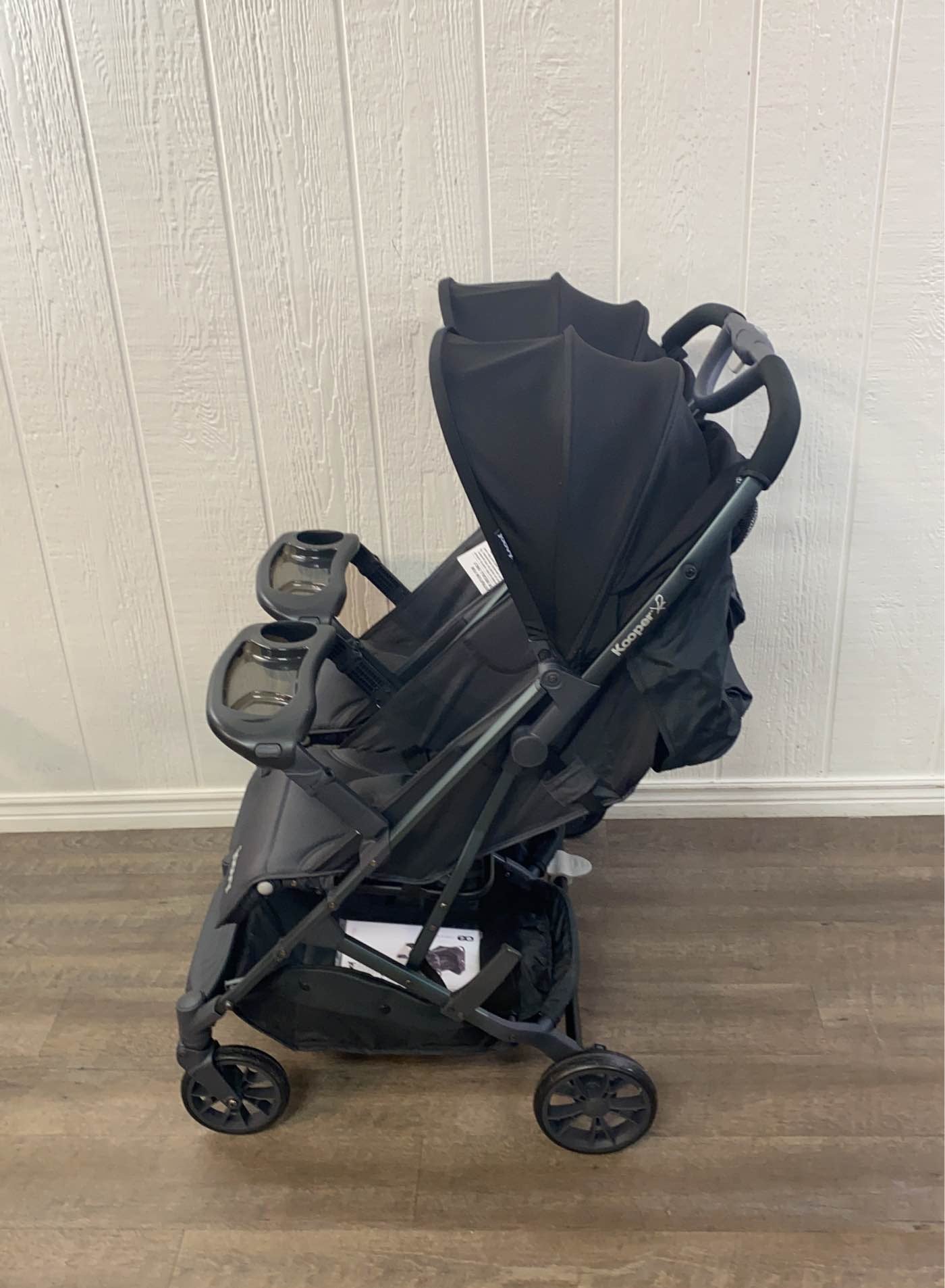  Joovy Kooper X2 Double Stroller, Forged Iron, 2021