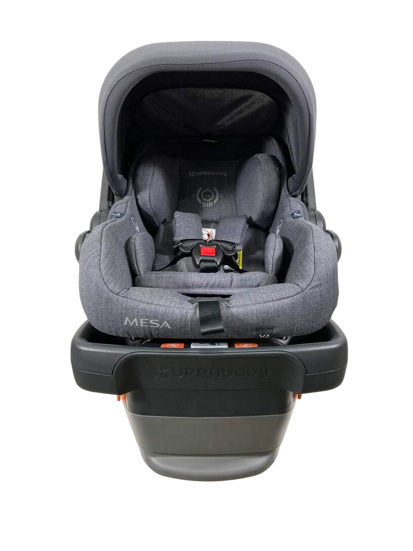  UPPAbaby MESA V2 Infant Car Seat, 2023, Greyson (Charcoal Melange Merino Wool)