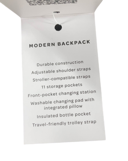  JuJuBe The Modern Diaper Backpack, Black